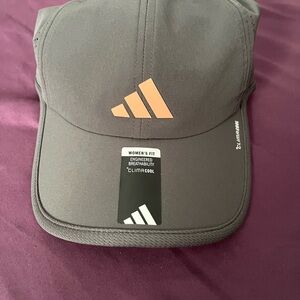 Adidas Dark Gray Cap with Orange Logo
